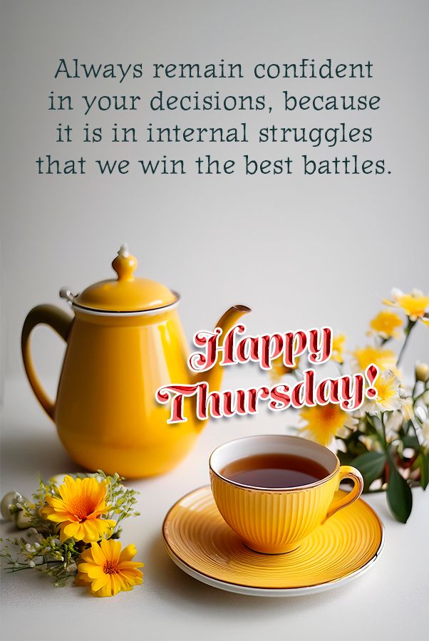 Always remain confident in your decisions, because it is in internal struggles that we win the best battles.